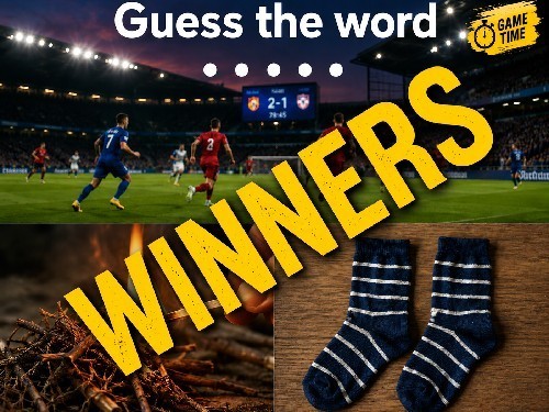 Guess the word - Winners